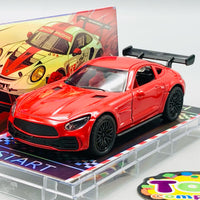 1:64 Diecast Mercedes Benz With Acrylic Display Box - Red