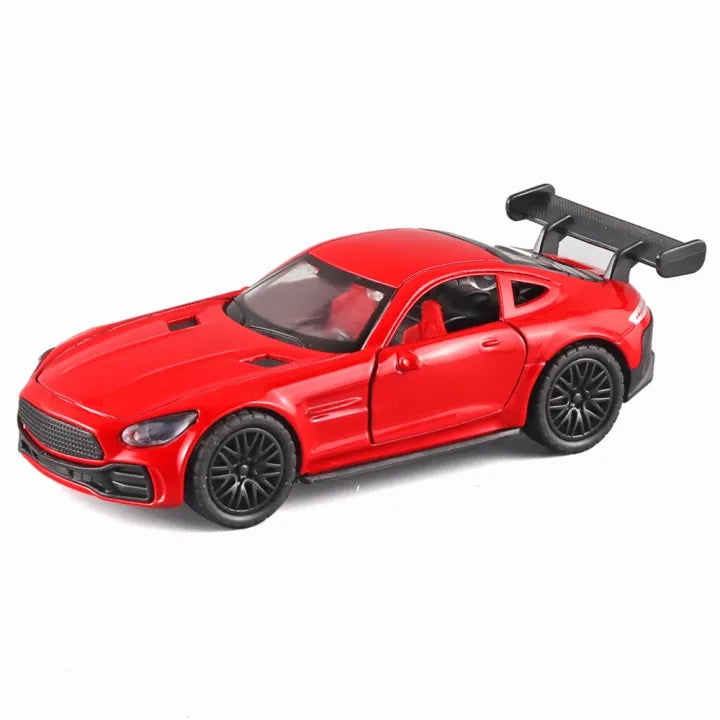 1:64 Diecast Mercedes Benz With Acrylic Display Box - Red