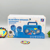 Space Themed Bluetooth Karaoke Speaker With Dual Mic