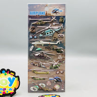 3D Airplane Themed Sticker - 1Pc