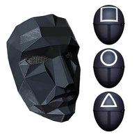 Halloween Black Boss Plastic Mask-Assortment