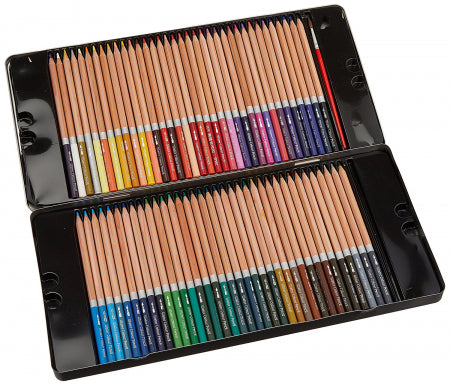 72Pcs Water Color Pencils Set With Tin Box