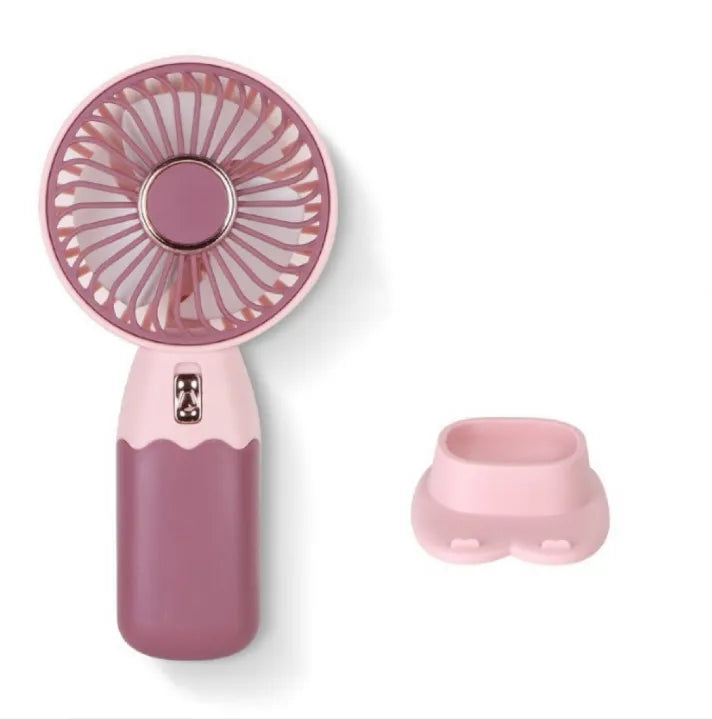 Rechargeable Hello Summer Mini Fan With Separate Base