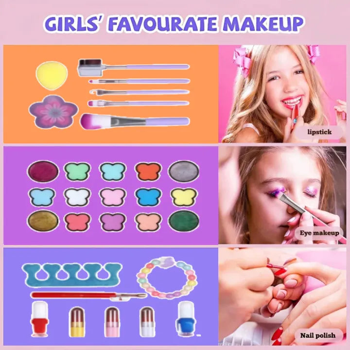 31Pcs Realistic Kuromi Themed Makeup Briefcase