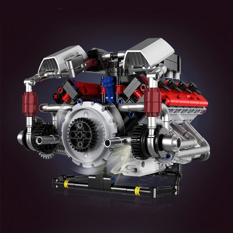 RC Engine Power Lego Bricks Model