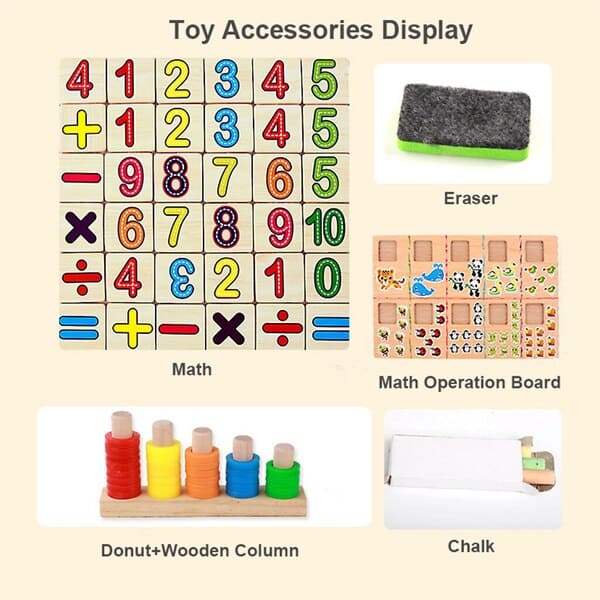 Wooden Donuts Number-Crunching Board