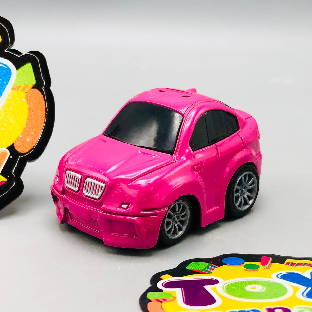 1Pc Diecast Mini Pink Car - Minor Fault