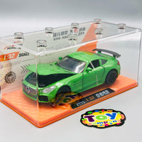 1:32 Diecast Mercedes AMG GT With Acrylic Display Box - Green