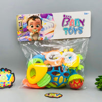 9Pcs Premium Baby Teether & Rattles Set