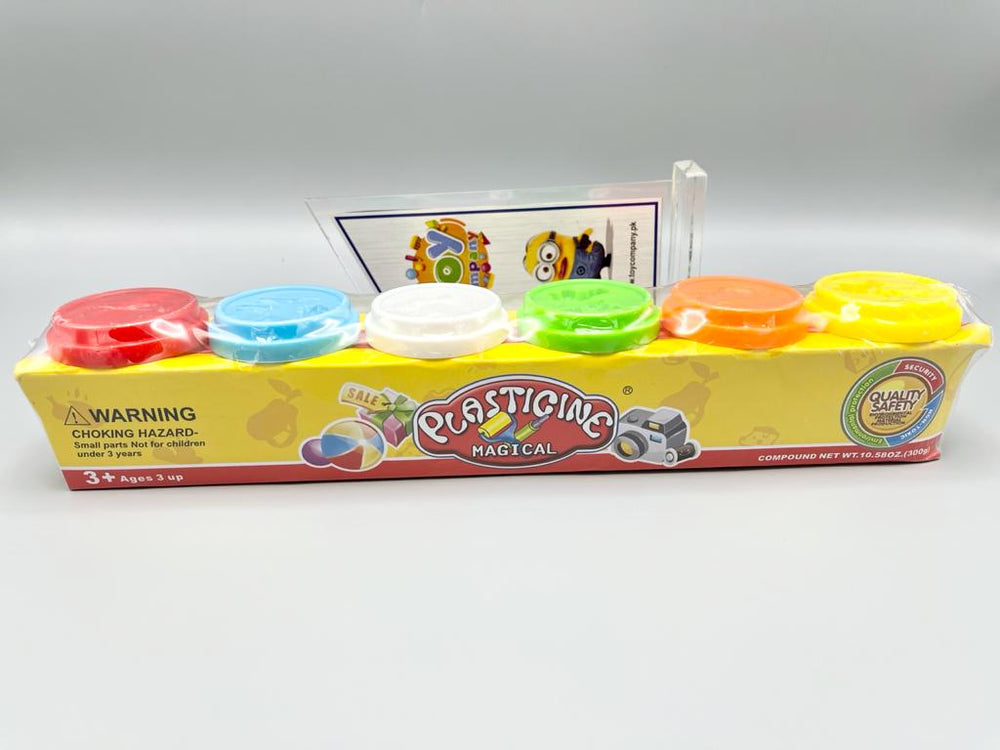 Plasticine Dough Set of 6 Cans
