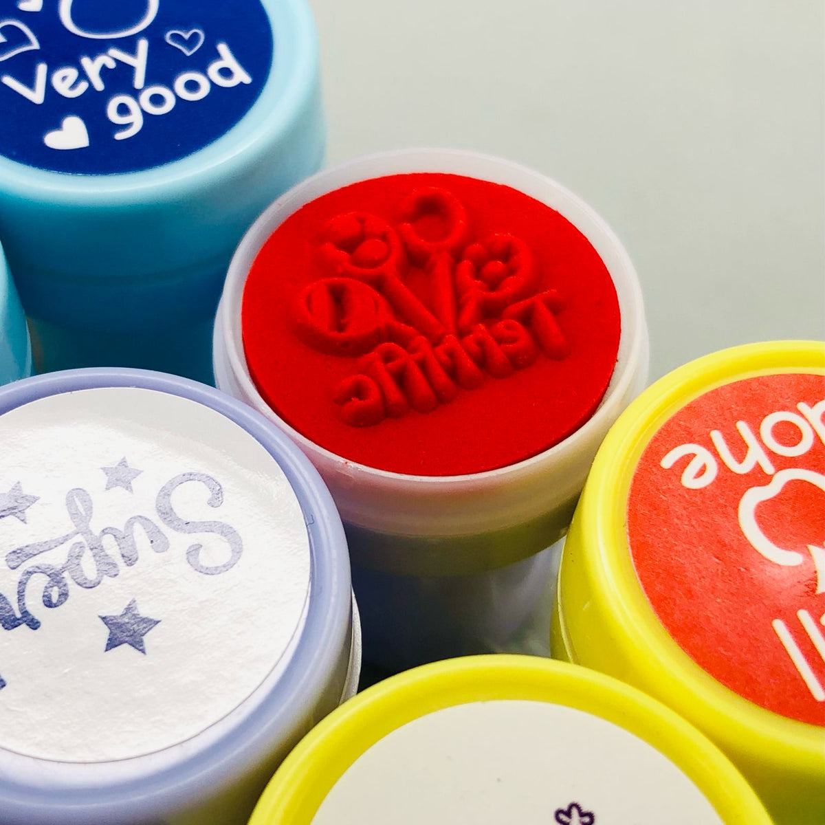 10Pcs Mini Motivational Stamp Set
