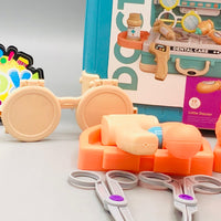 19Pcs Pretend Play Kids Doctor Medical Suitcase