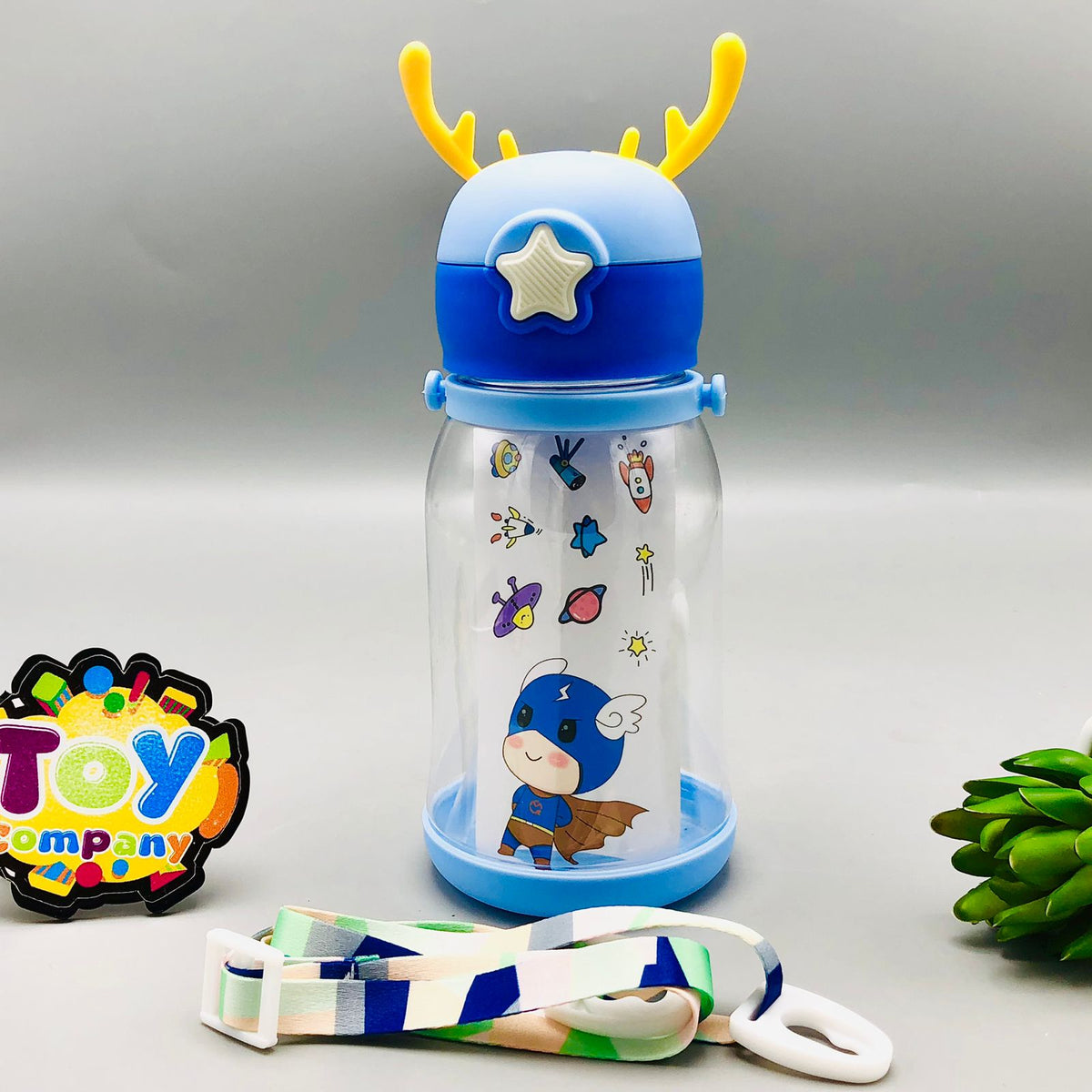 600ml Premium Transparent Sipper Water Bottle