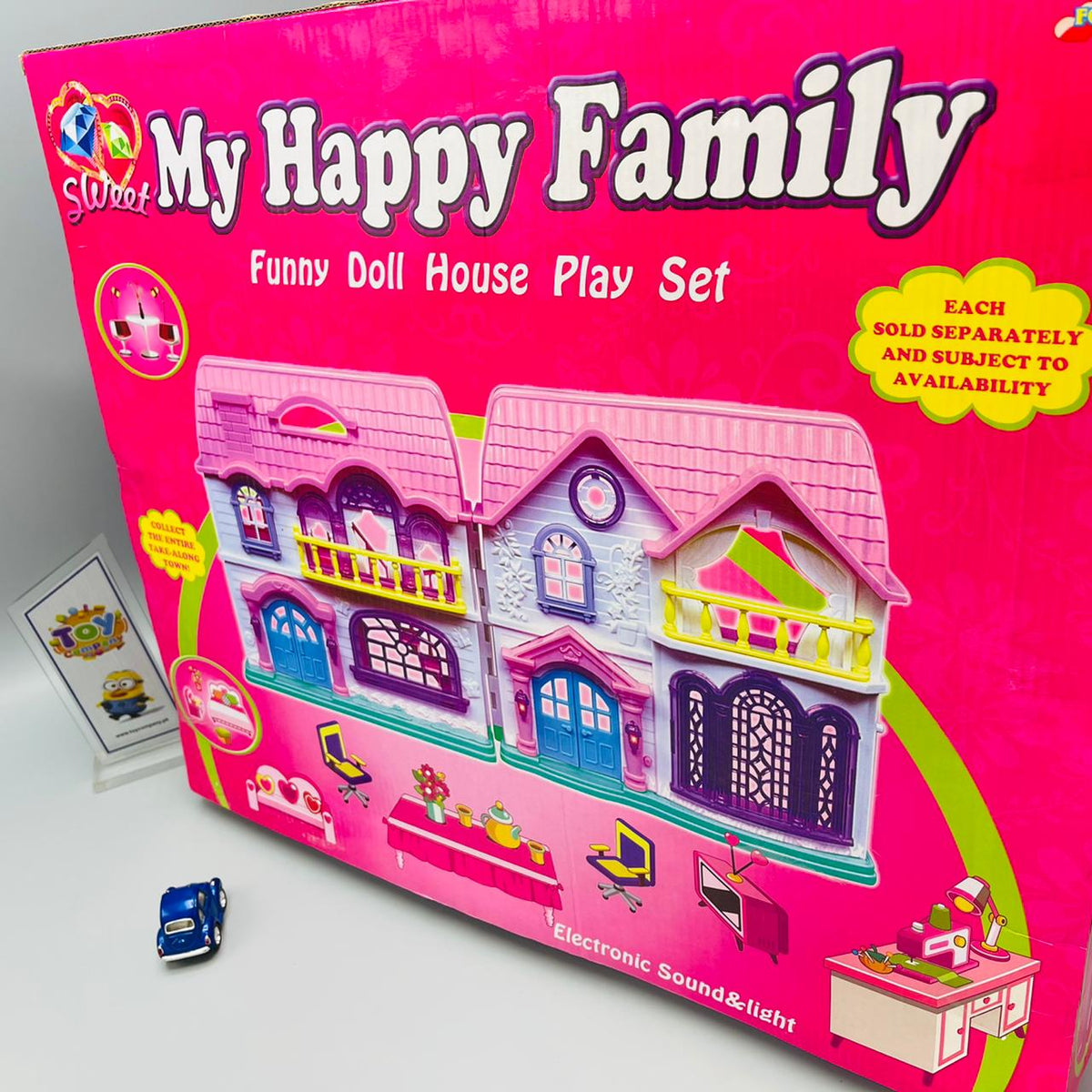 My Happy Family Doll House with Home Accessories
