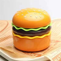 Rechargeable Cute Burger Table Lamp With Sharpener