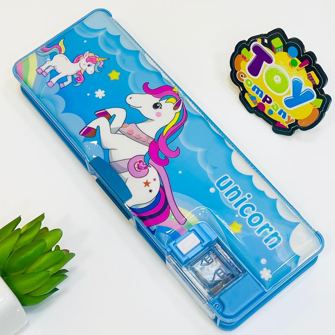 Unicorn Geometry Box with Light & Sharpener