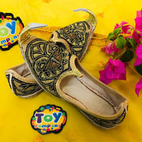 Thumbnail for Hand-Made Traditional Khussa For Boys - Multi Black