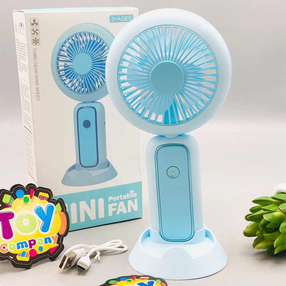 Foldable Three Speed Mini Handheld & Desktop Fan