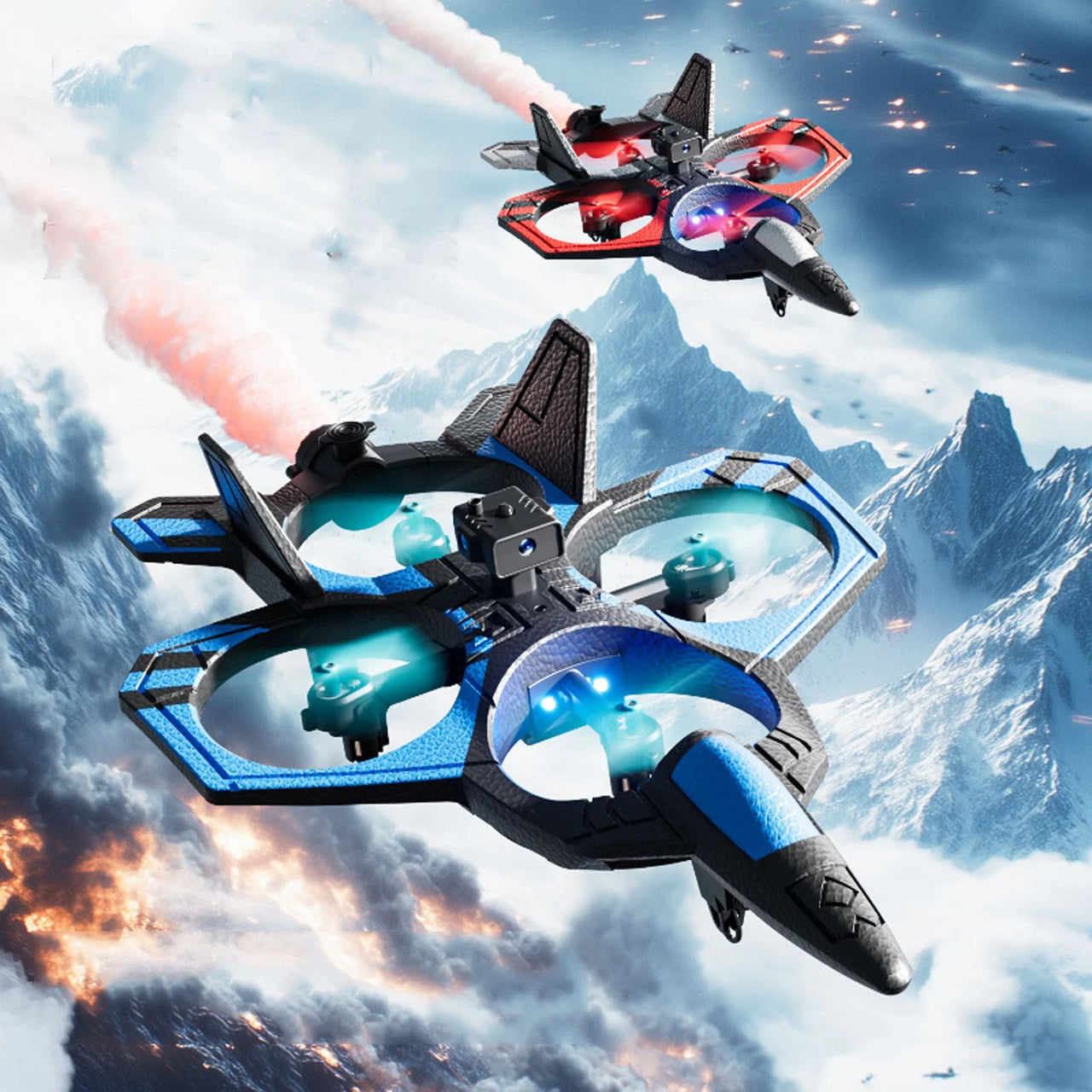 2.4G RC Flying Fighter Jet With Smoke