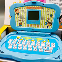 20 Activities Kids Intellectual Mouse Control Laptop - Blue