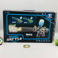 Electric M416 Gel Blaster Gun With Colorful Light Silencer