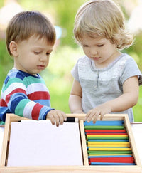 Wooden Montessori Counting Board With Colroful Sticks