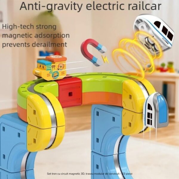 98Pcs DIY Magnetic Levitation Train Track Set