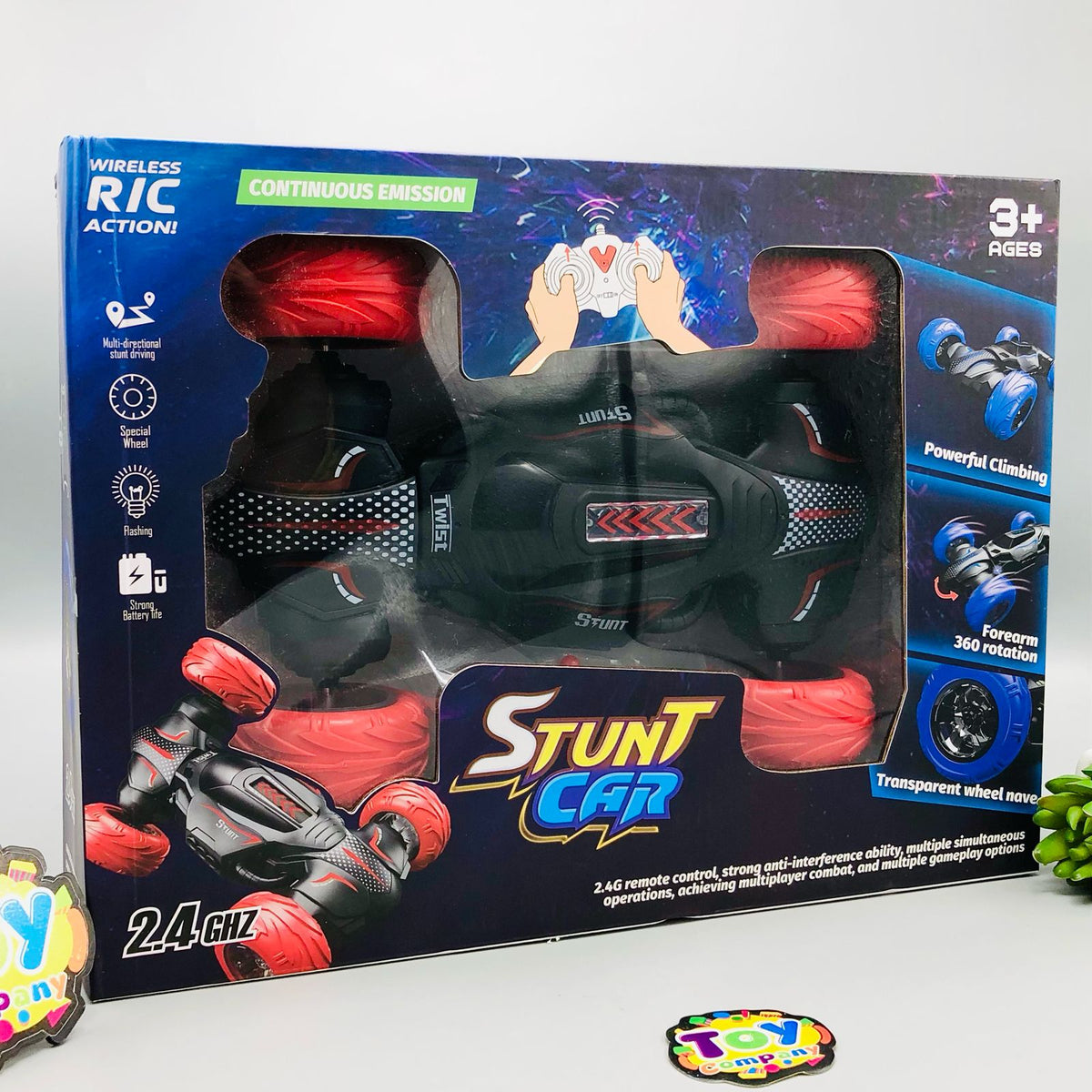 2.4GHz RC Wireless Action Stunt Car With Lights