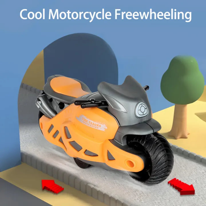 Mini ABS Inertial Motorcycle Toy - 1Pc