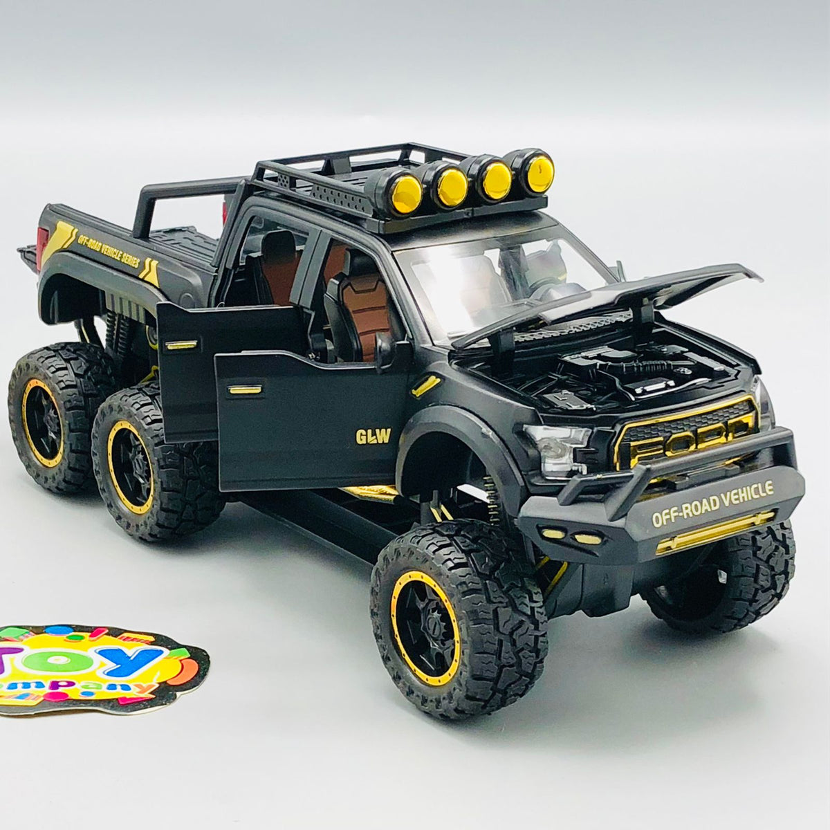 1:24 Diecast Ford Raptor Off-Road Pickup Truck