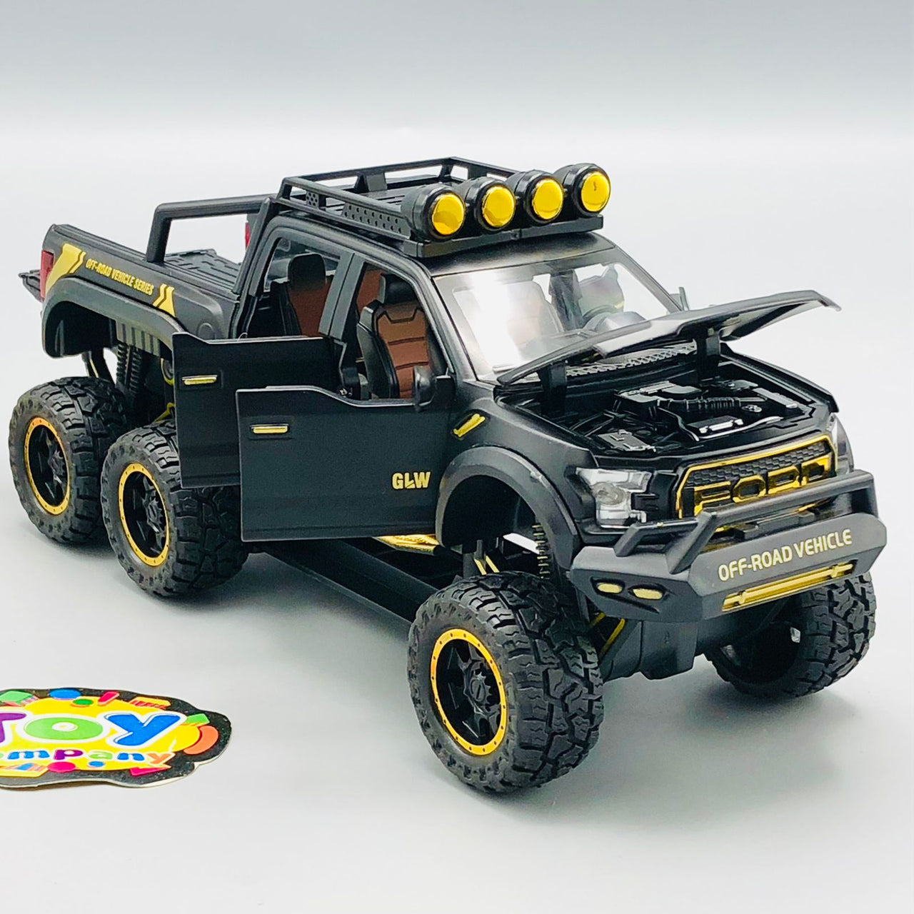 1:24 Diecast Ford Raptor Off-Road Pickup Truck