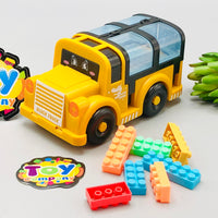 1Pc Kids Inertial Cartoon Blocks Car