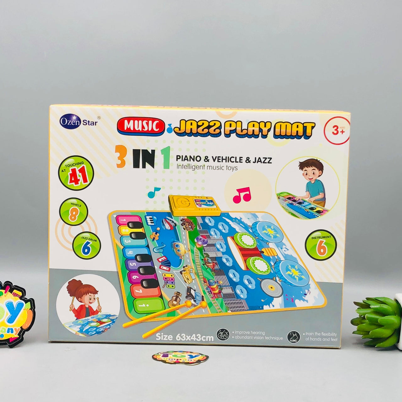 3in1 Electronic Kids Musical Jazz Play Mat