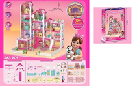 363Pcs DIY Luxury Villa Doll House