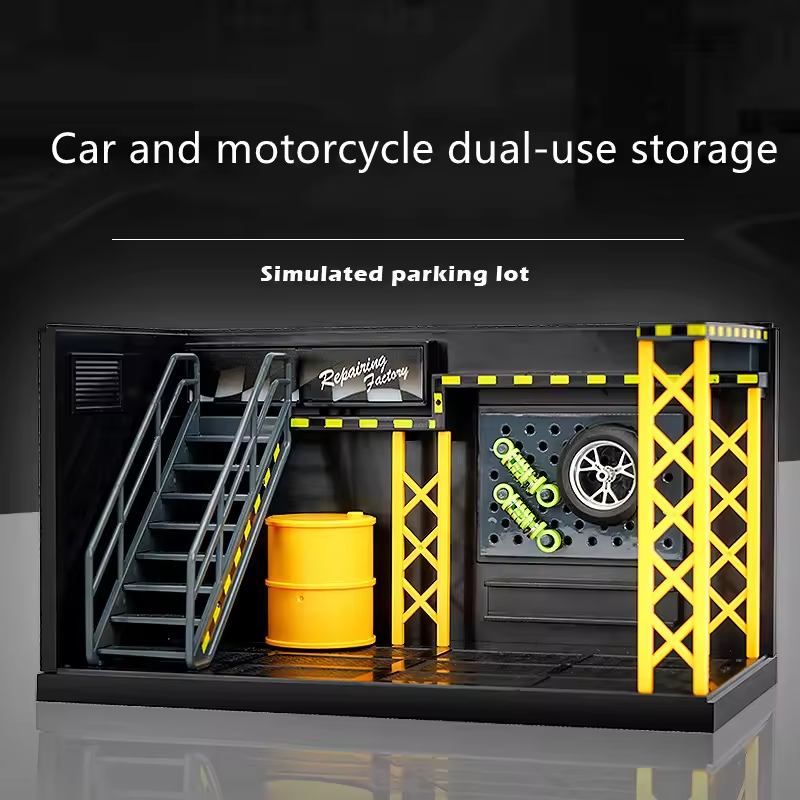 1:14 Diecast Bike Model With Parking Lot