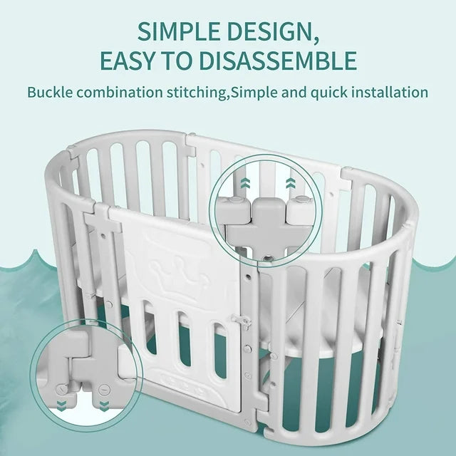 5in1 Baby Play Bed Convertible Crib