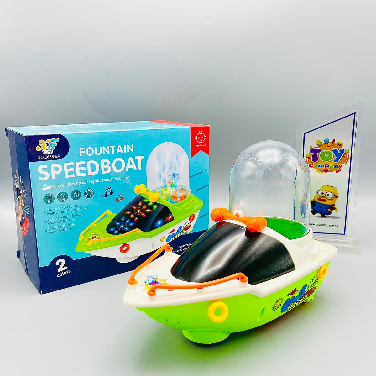Water Fountain Boat with Lights & Sound