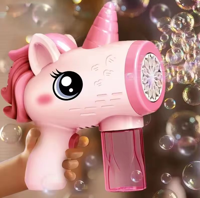 Electric Unicorn Colorful Bubble Gun