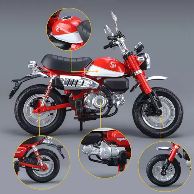 Mini Diecast Honda Monkey Model Bike
