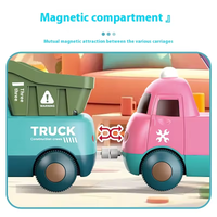 17Pcs Kids Locomotive Engineering Train Track Set