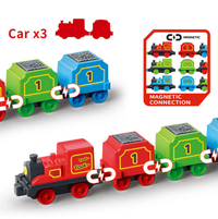 2in1 Double-Decker Transport Train With Light & Sound