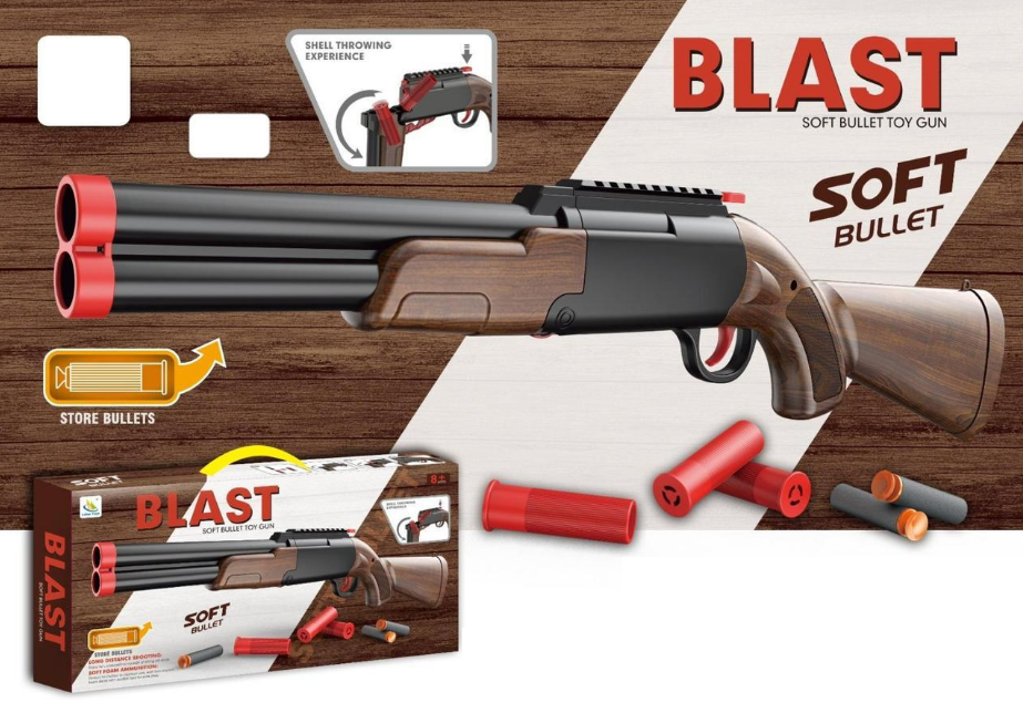 Manual Classic Double-Barrel Soft Bullet Shooting Gun
