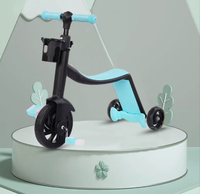 2in1 Kids Scooter & Convertible Tricycle - Blue
