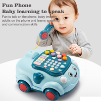 Kids Multi-functional Pull Along Musical Telephone
