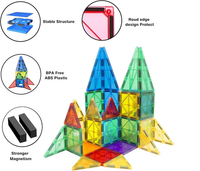 30Pcs Magnetic Tiles Building Blocks 