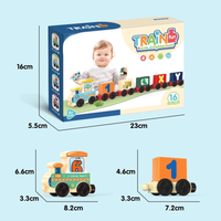 16Pcs Kids Fun Digital Number Train