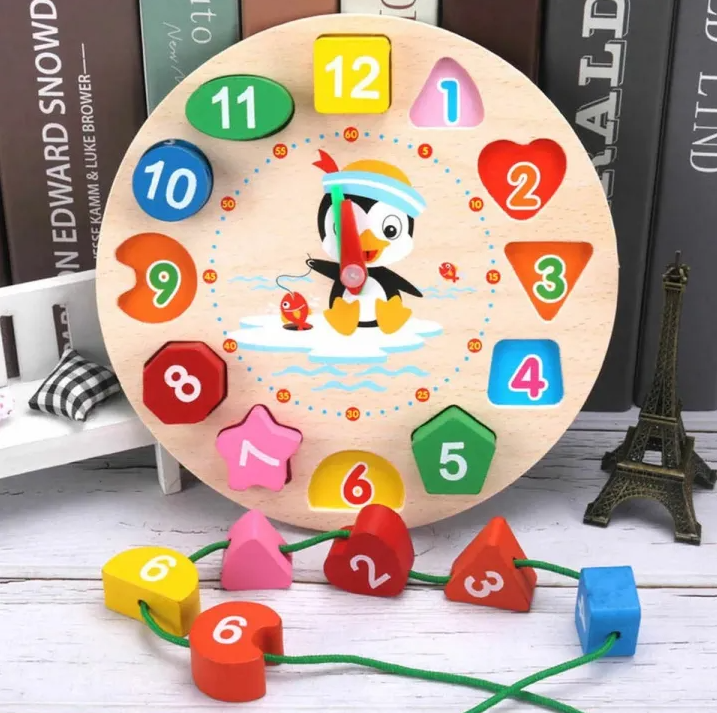 Wooden Montessori Analog Clock