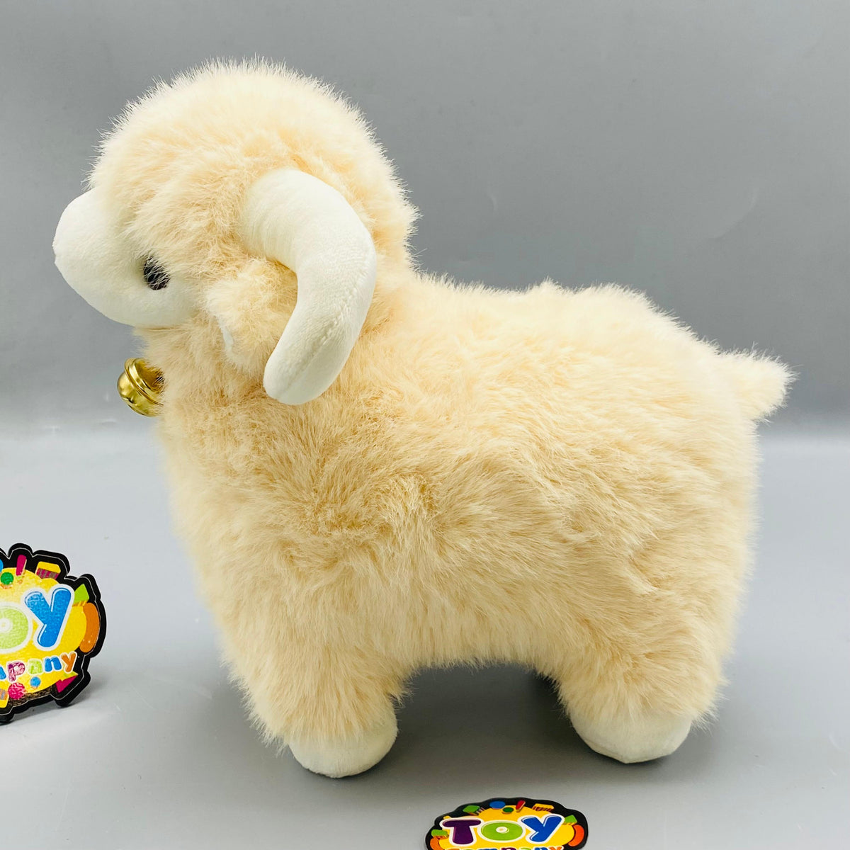 9 Inch Premium Sheep Stuff Toy - Light Beige