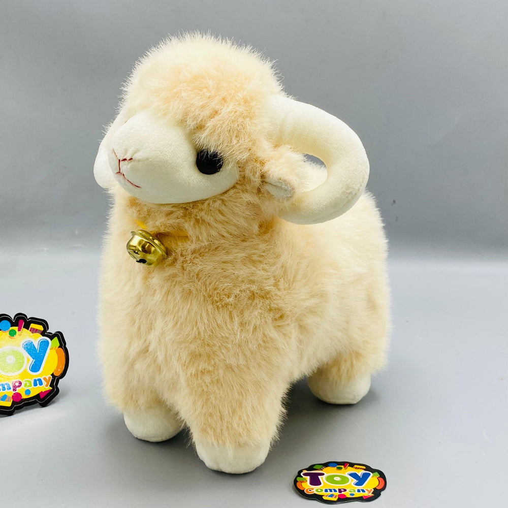 9 Inch Premium Sheep Stuff Toy - Light Beige