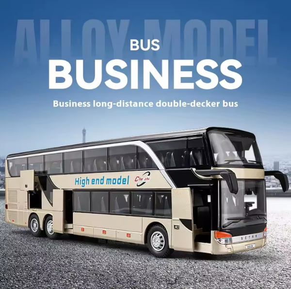 1:30 Diecast Double Decker Bus Model